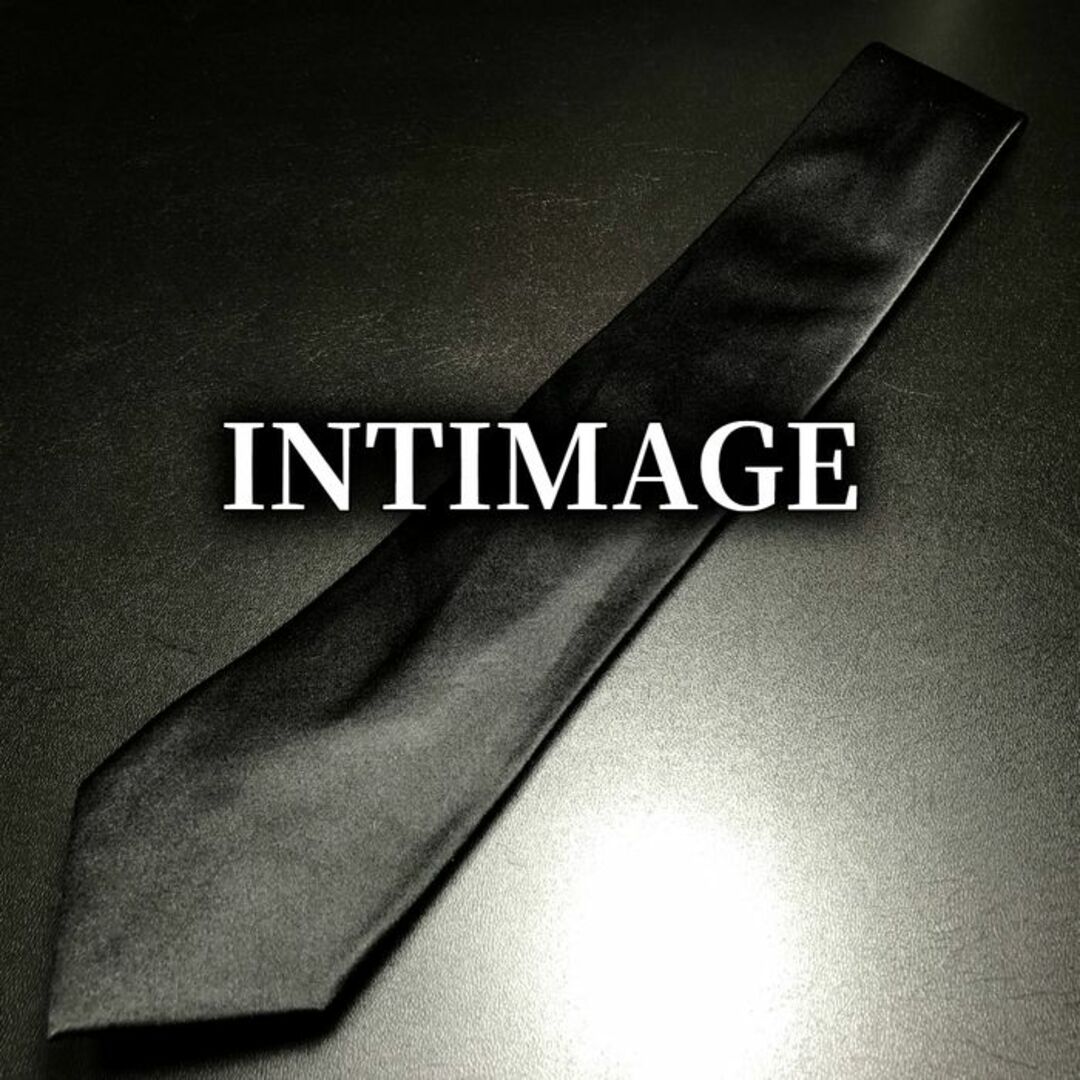 AOKI(アオキ)のインティメージ 無地 ブラック ネクタイ ソリッドタイ B102-X01 メンズのファッション小物(ネクタイ)の商品写真