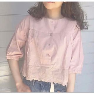 ローリーズファーム(LOWRYS FARM)のside ribbon shirts サイドリボン シャツ ブラウス(シャツ/ブラウス(半袖/袖なし))