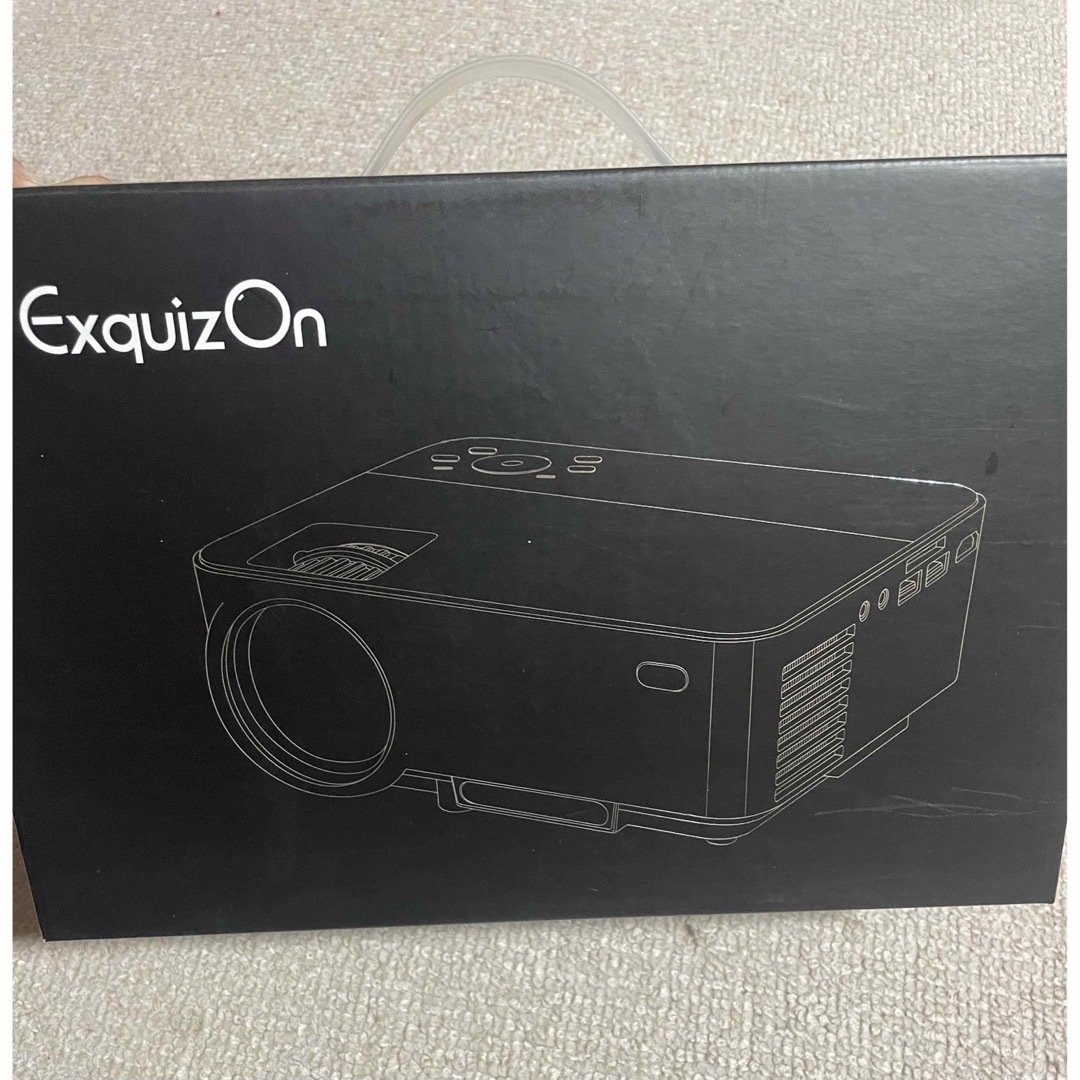 exquizon 小型プロジェクター  スマホ/家電/カメラのテレビ/映像機器(プロジェクター)の商品写真