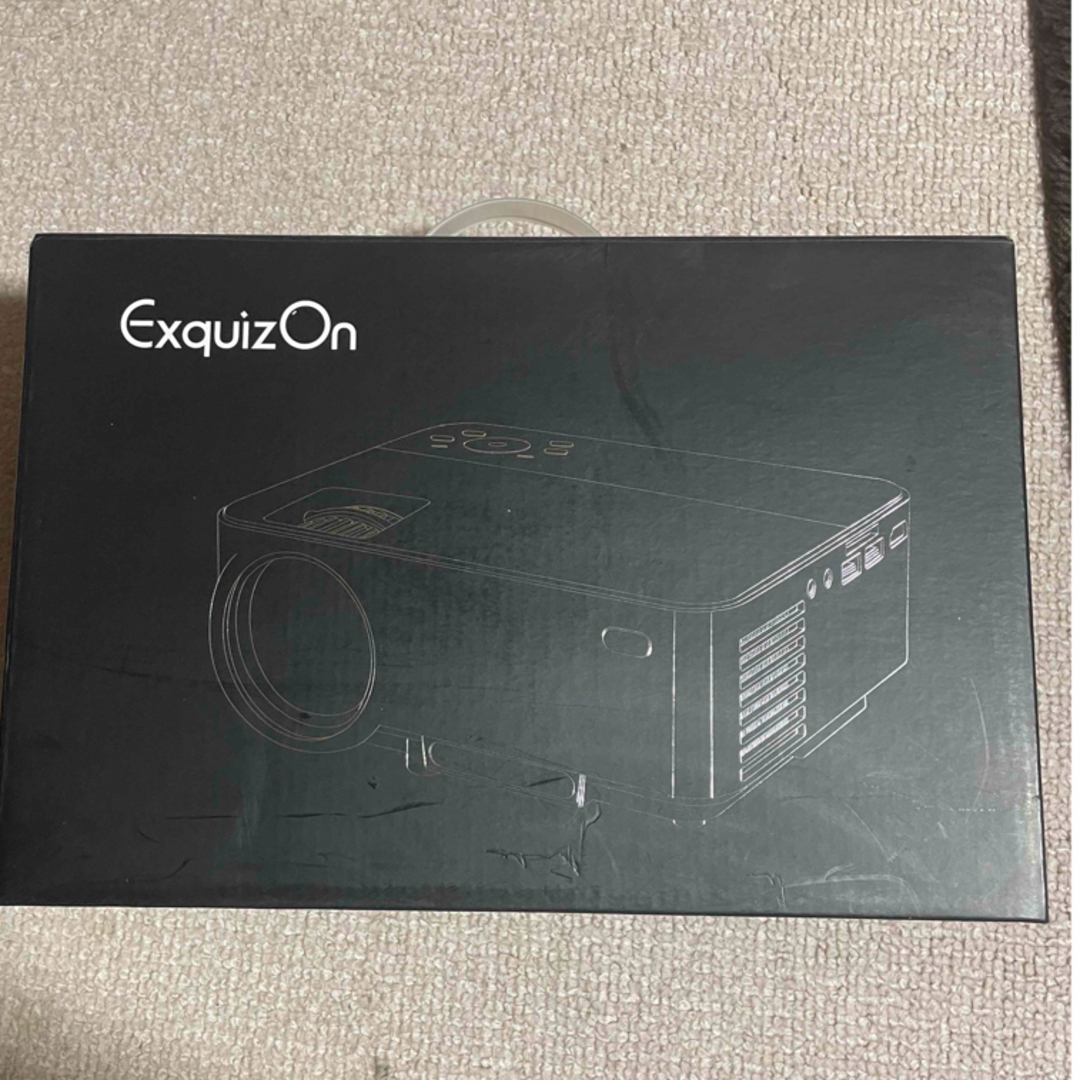 exquizon 小型プロジェクター  スマホ/家電/カメラのテレビ/映像機器(プロジェクター)の商品写真