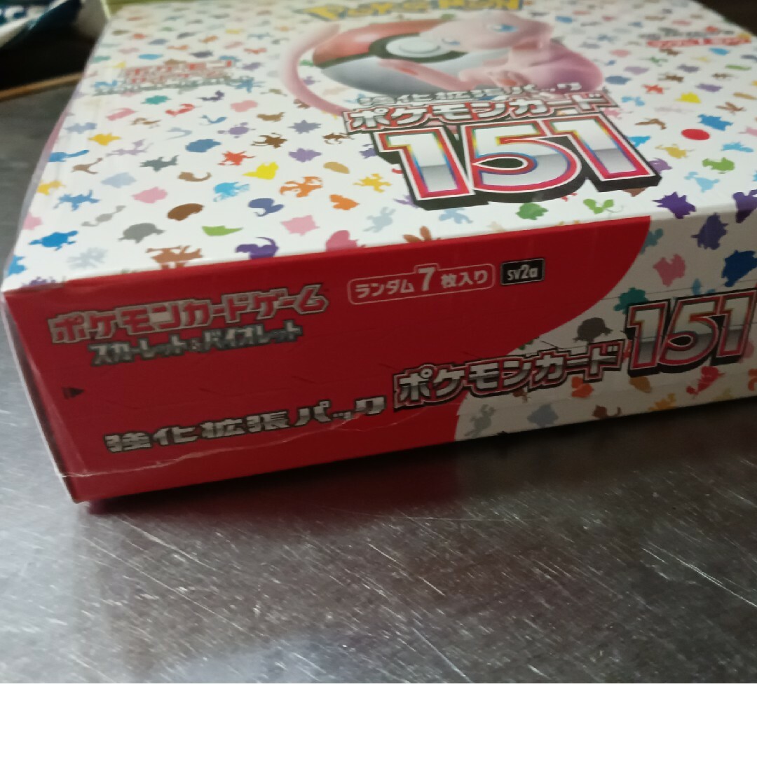 ポケモンカード 151 ボックス シュリンク付き 開封カードあり ポケモンカード 151 ボックス シュリンク付き 開封カードあり