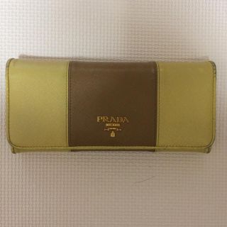 プラダ(PRADA)の【プラダ】バイカラー長財布(財布)