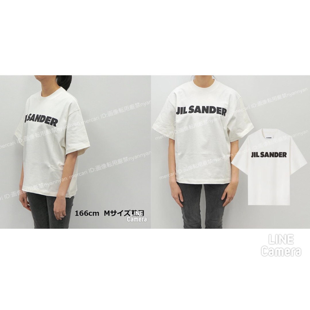 新品 JIL SANDER ジル・サンダー ホワイト ロゴTシャツ M size