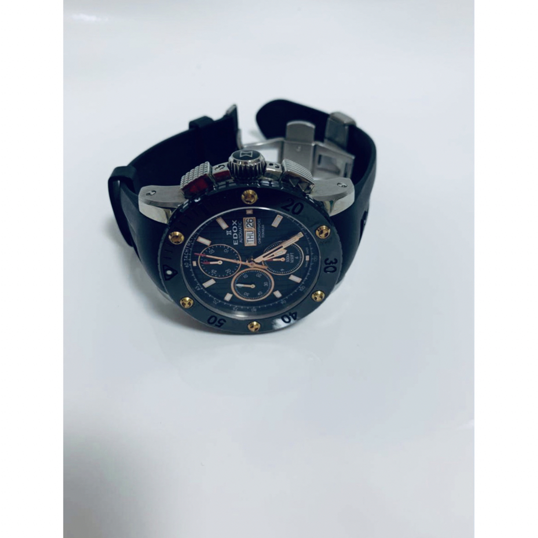 箱付 EDOX エドックス クラスワン クロノオフショア自動巻き 45mm