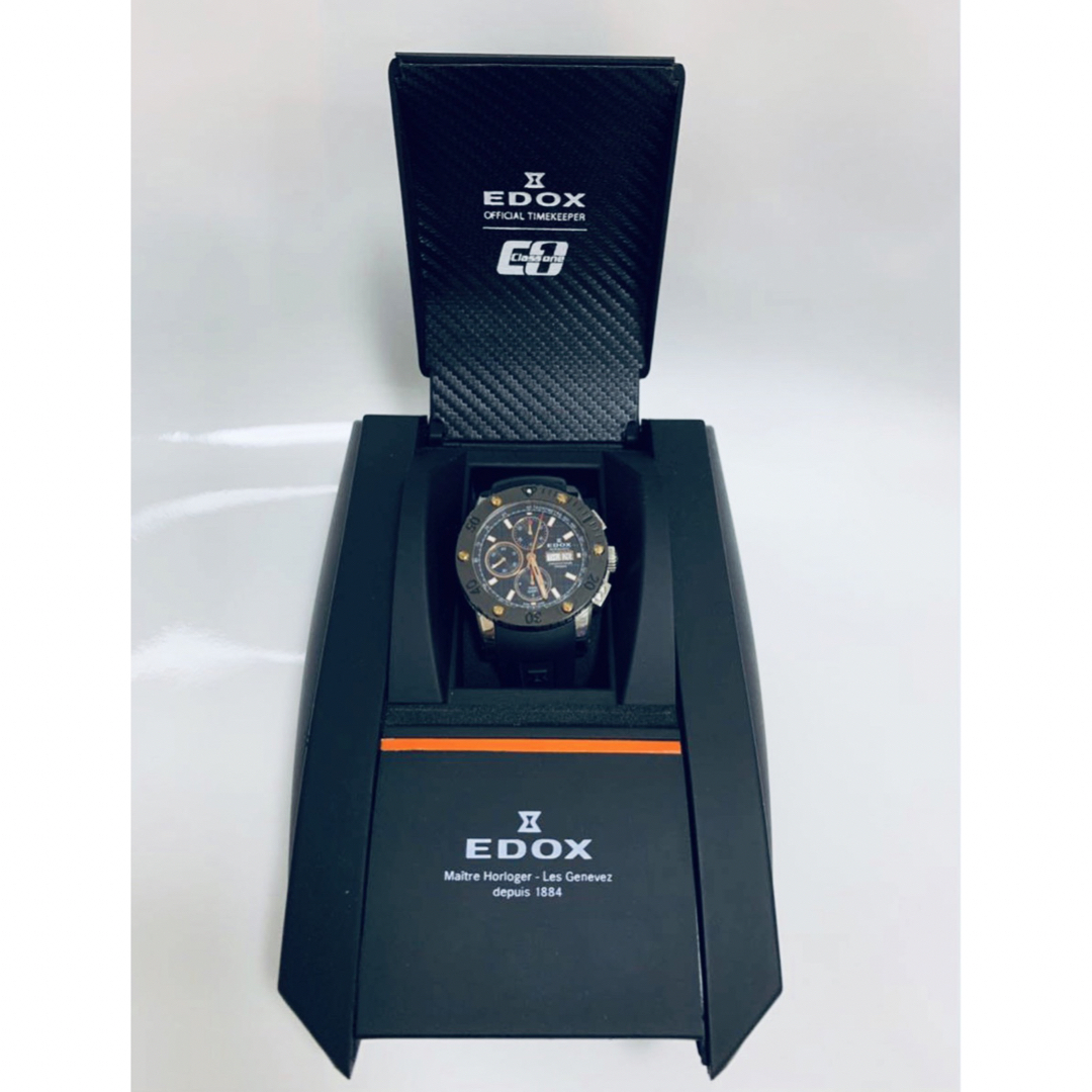 箱付 EDOX エドックス クラスワン クロノオフショア自動巻き 45mm