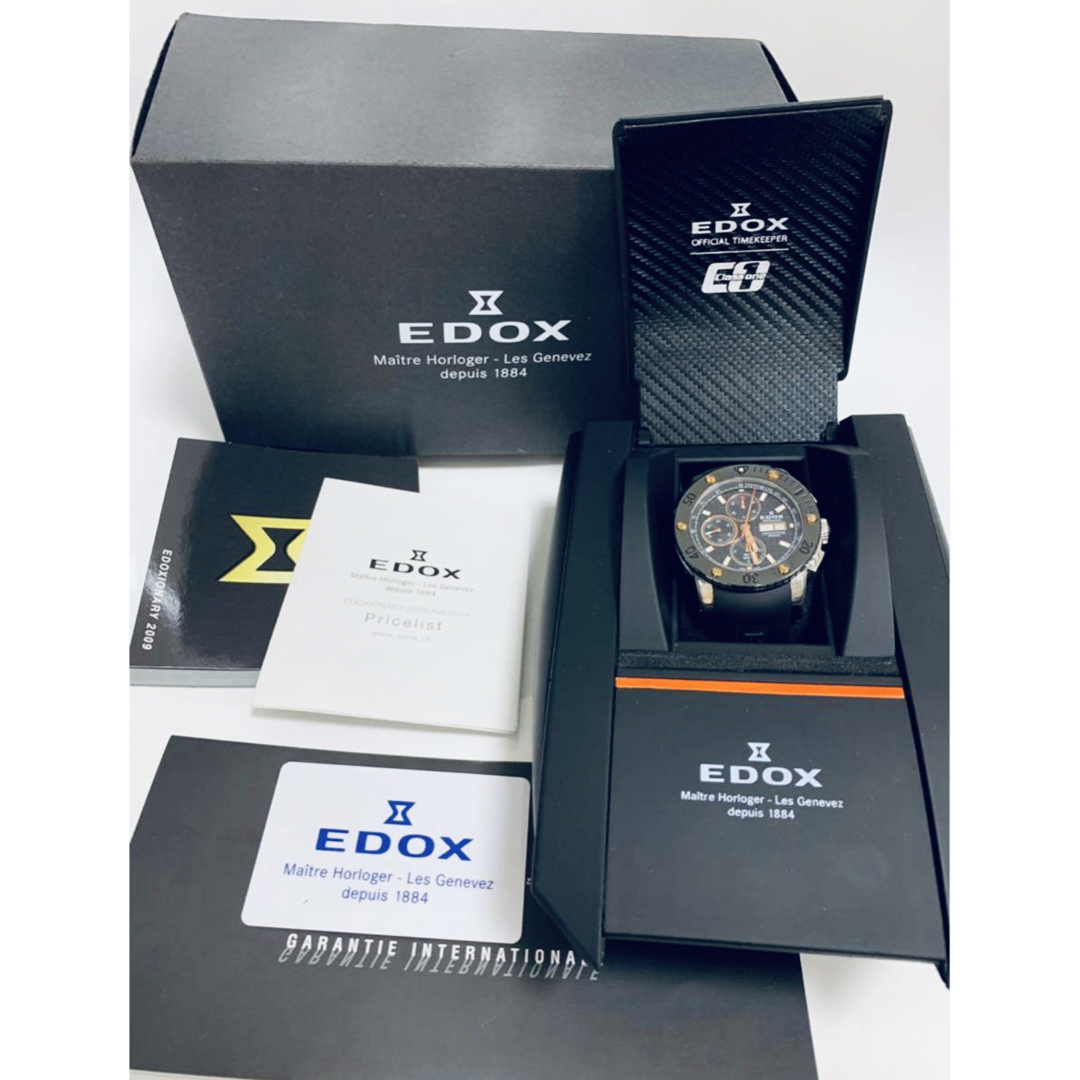 EDOX - 箱付 EDOX エドックス クラスワン クロノオフショア自動巻き