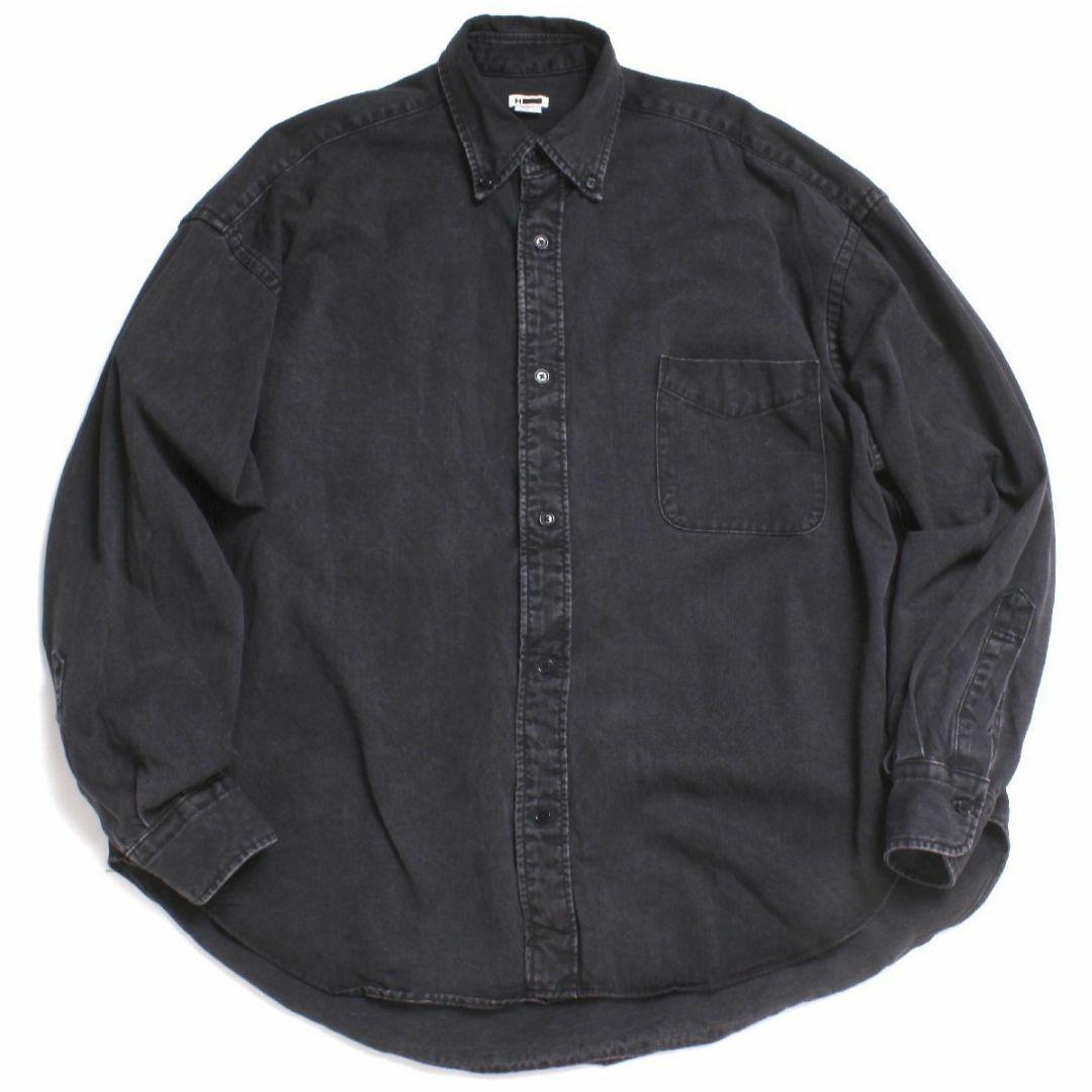 H BEAUTY&YOUTH BLACK DENIM BD SHIRT シャツ