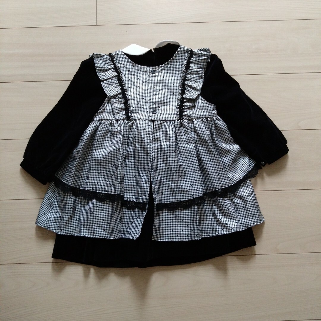 女の子100・110セットアップ　ワンピース キッズ/ベビー/マタニティのキッズ服女の子用(90cm~)(ドレス/フォーマル)の商品写真