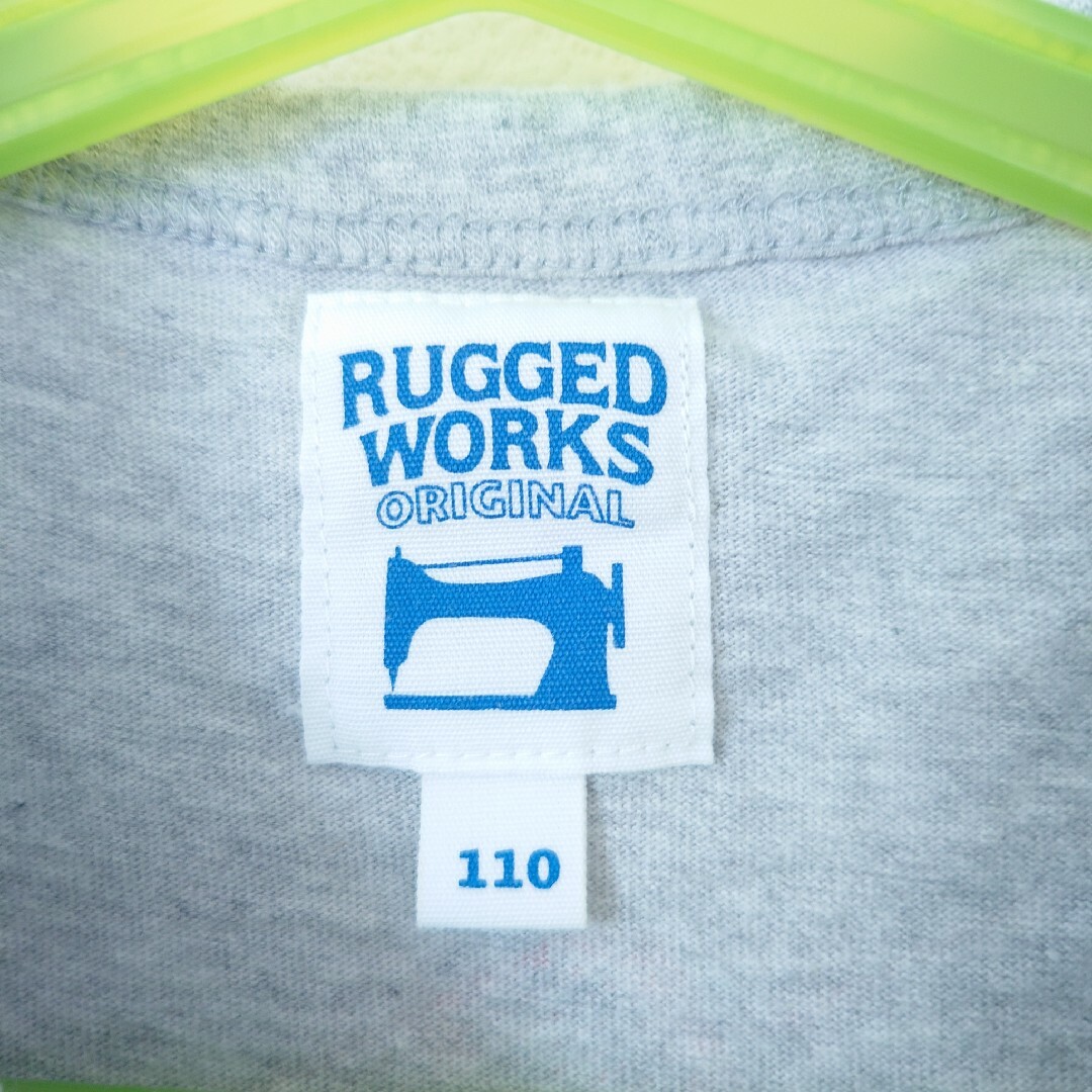 RUGGEDWORKS(ラゲッドワークス)のRUGGEDWORKS ラゲッドワークス Tシャツ 110 グレー 安全第一 キッズ/ベビー/マタニティのキッズ服女の子用(90cm~)(Tシャツ/カットソー)の商品写真