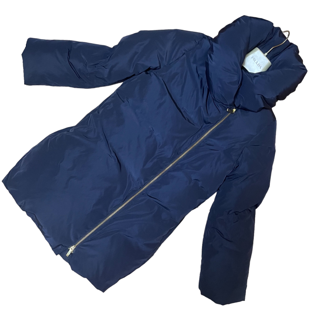 Noble(ノーブル)のNOBLE ダウンジャケット　ショールカラー　ゴールド金具　Wジップ　防寒性 レディースのジャケット/アウター(ダウンジャケット)の商品写真