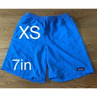 パタゴニア(patagonia)の値下げ！パタゴニア　バギーズロング　7インチ　xs ブルー(ショートパンツ)