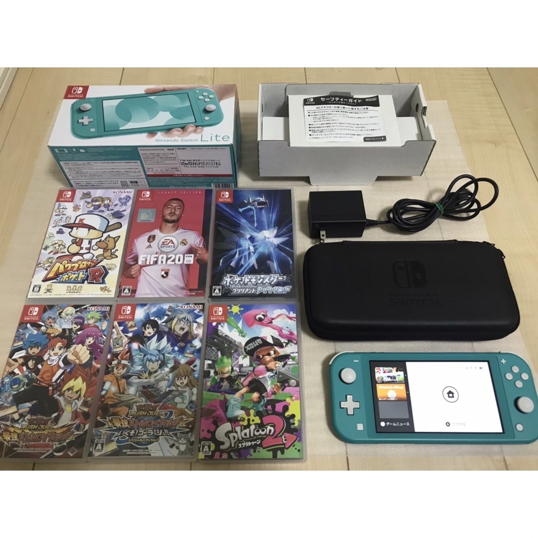 Nintendo Switch - お得✨美品Switch Lite本体ターコイズブルー＋