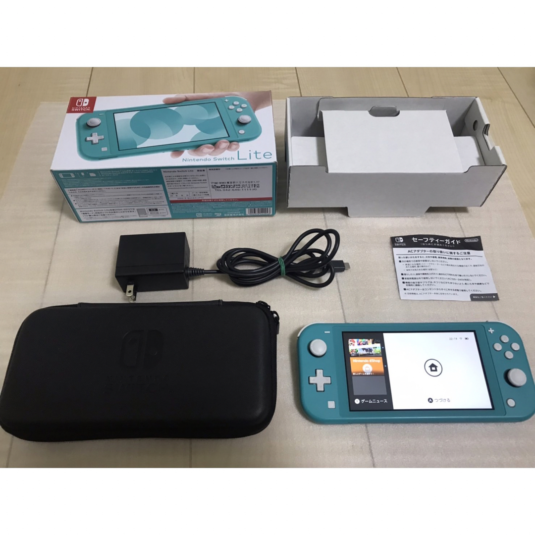 Nintendo Switch - お得✨美品Switch Lite本体ターコイズブルー＋