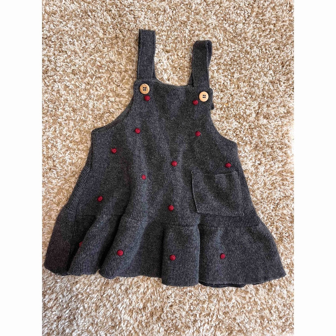 ZARA KIDS(ザラキッズ)のzarababy  ジャンパースカート　ワンピース キッズ/ベビー/マタニティのベビー服(~85cm)(ワンピース)の商品写真