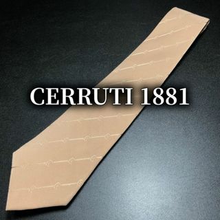 セルッティ(Cerruti)のセルッティ1881 ロゴレジメンタル ライトブラウン ネクタイ B102-Z01(ネクタイ)