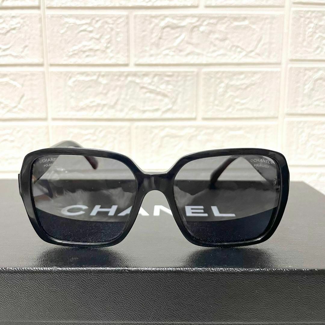 美品✨CHANEL シャネル サングラス ブラック　5408-A