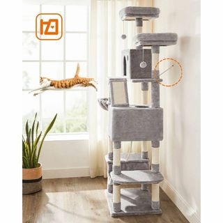 安い直売 多頭飼い向けの簡単組み立て2m超のキャットタワー 猫