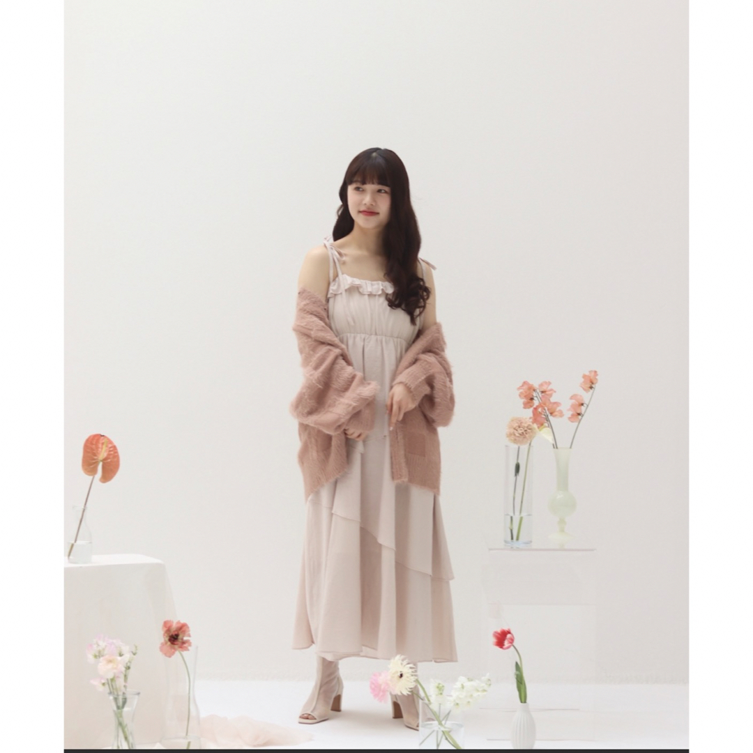 値下げ中】muguet tiered cotton cami opの通販 by Rina' shop｜ラクマ