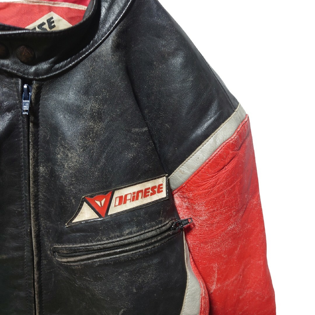 DAINESE】80's イタリア製 ライダース レザージャケット A1077の通販