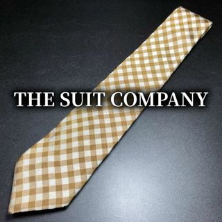 スーツカンパニー(THE SUIT COMPANY)のスーツカンパニー チェック ダークイエロー ネクタイ B102-Z05(ネクタイ)