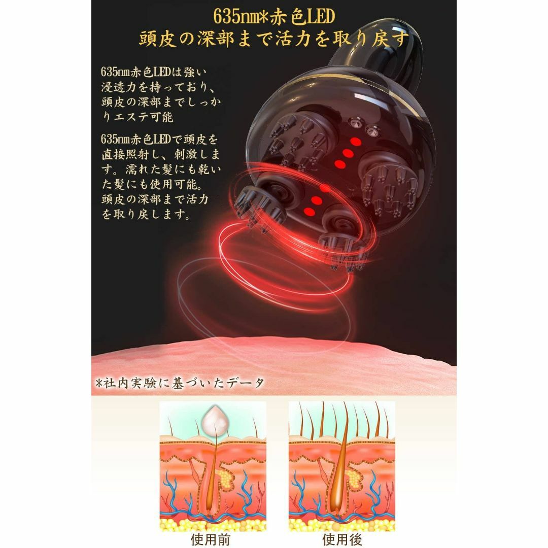 2種類のアタッチメントで行う乾湿両用ヘッドスパ 3