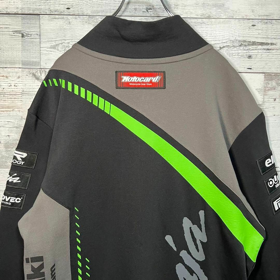 カワサキジップアップ公式スウェットKawasaki Official WSBK メンズのトップス(スウェット)の商品写真