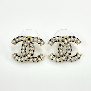 シャネル パールピアス ピアス(ブラック/黒色系)の通販 29点