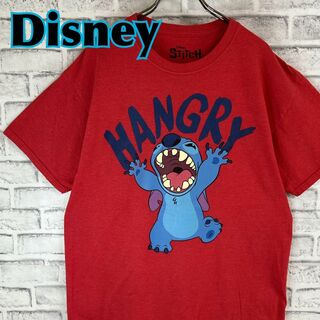 ディズニー(Disney)のDisney ディズニー スティッチ ハングリー キャラ Tシャツ 半袖 輸入品(Tシャツ/カットソー(半袖/袖なし))