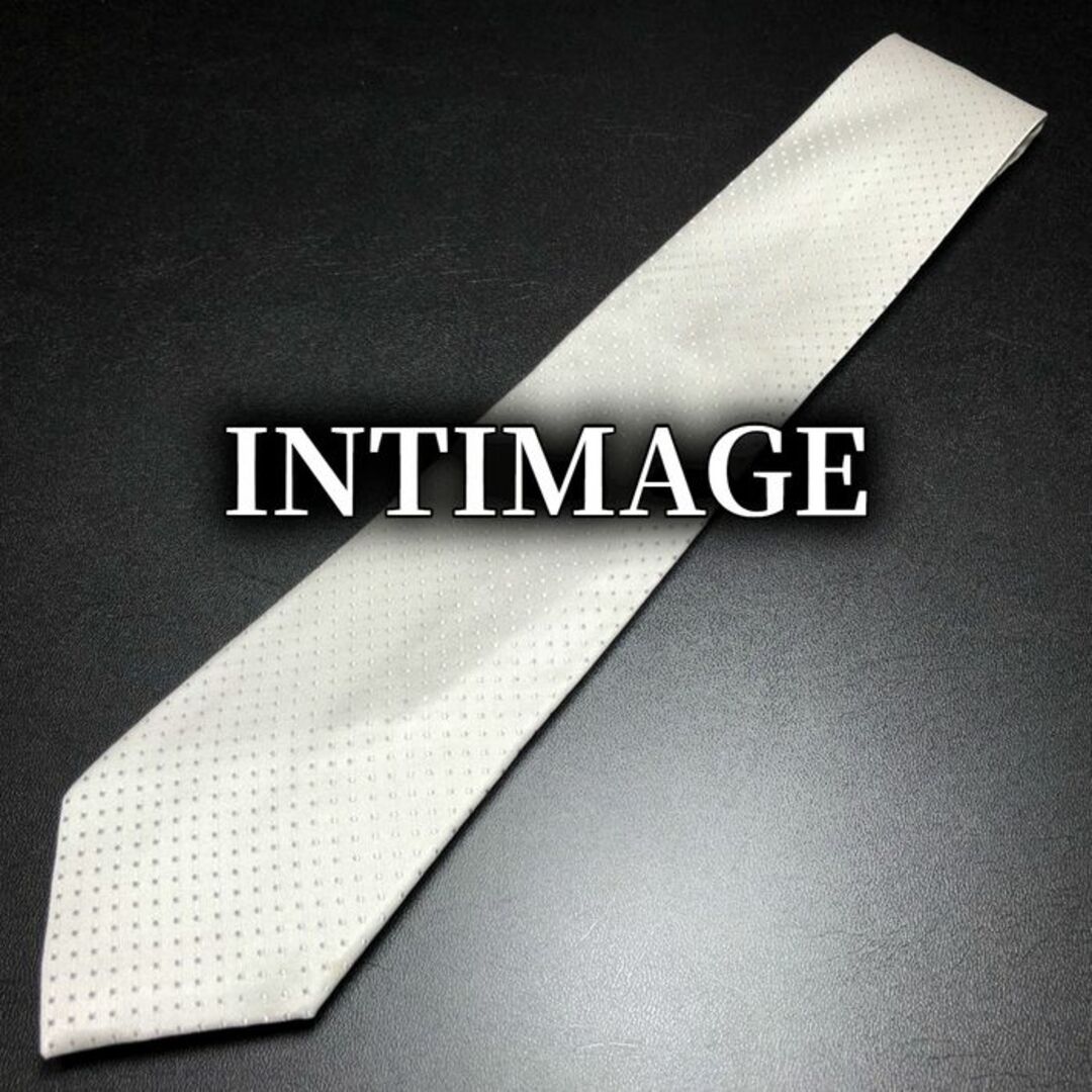 AOKI(アオキ)のインティメージ ドット シルバー ネクタイ B103-A06 メンズのファッション小物(ネクタイ)の商品写真
