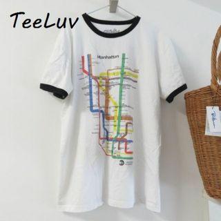 ジャーナルスタンダード(JOURNAL STANDARD)のTeeluv インポート　Ｔシャツ　マンハッタン　路線図　レア(Tシャツ(半袖/袖なし))