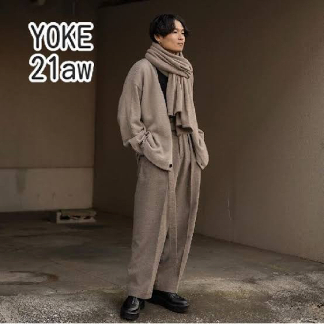 yoke attic別注　カシミアカーディガン　ベージュ