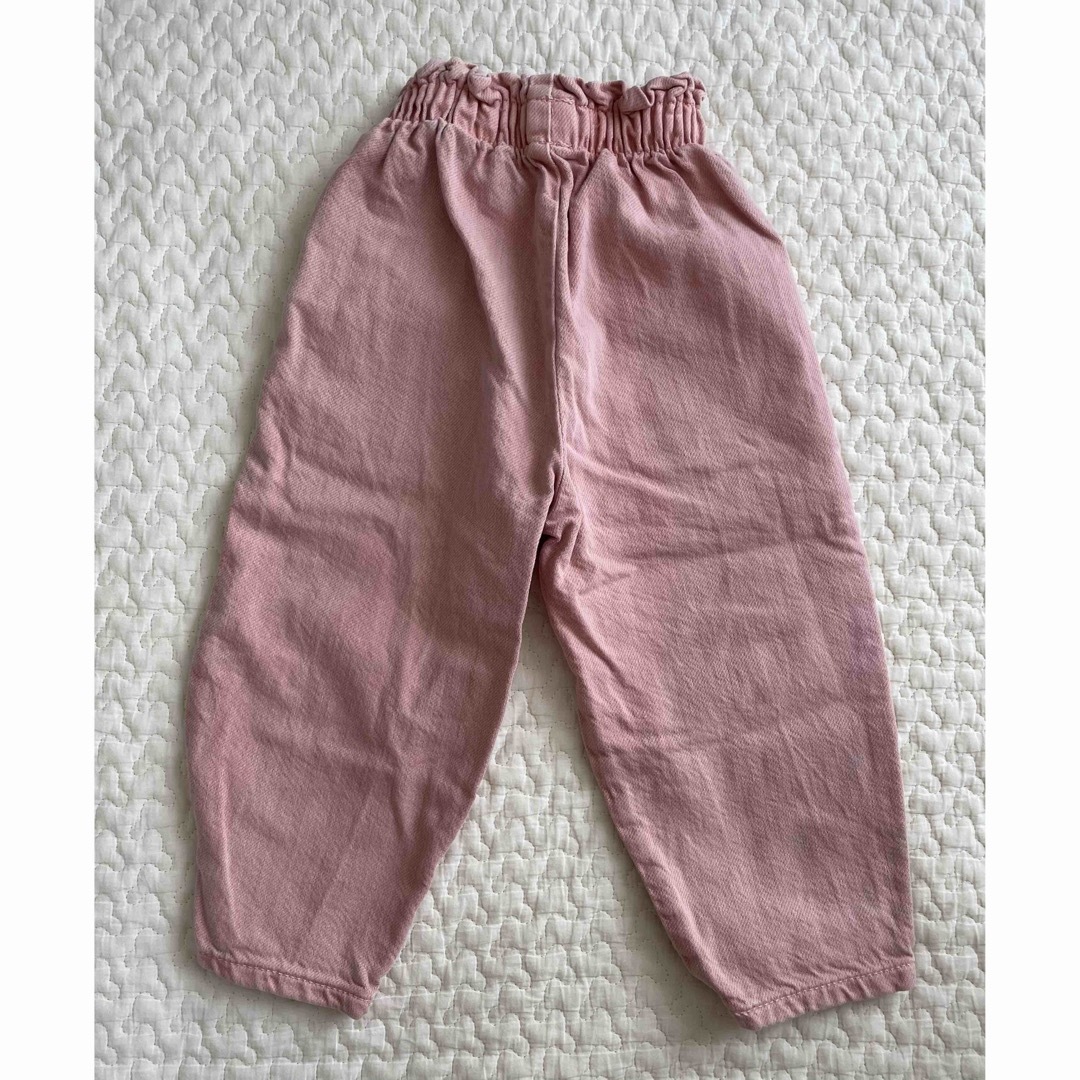 ZARA KIDS ZARA カラー バギーツイルパンツ ピンク 18-24months 92cmの通販 by may's  shop｜ザラキッズならラクマ