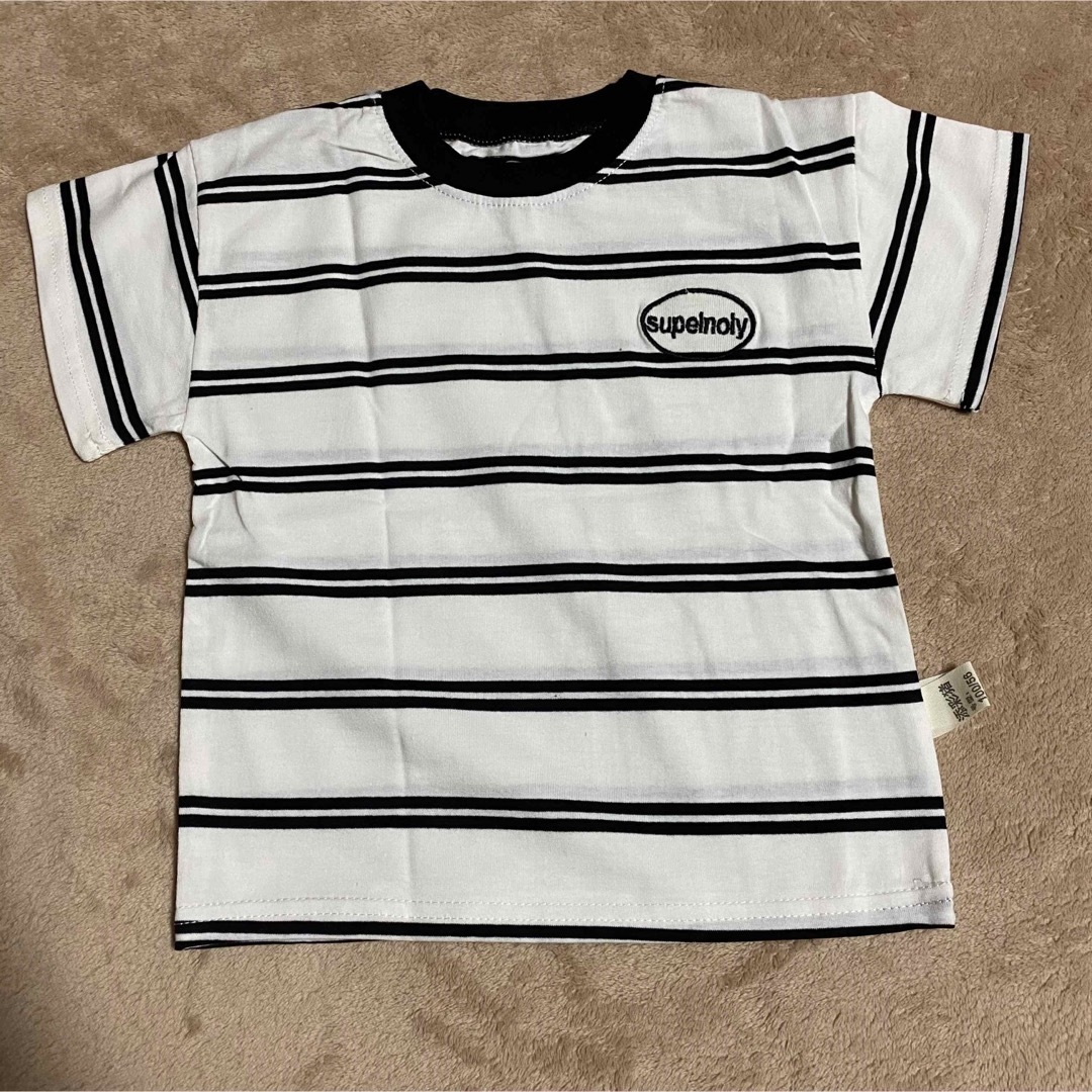 新品未使用 男の子 韓国 セットアップ 100 キッズ/ベビー/マタニティのキッズ服男の子用(90cm~)(Tシャツ/カットソー)の商品写真