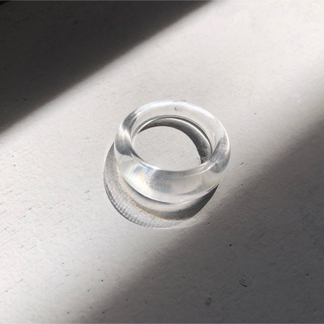 〔14号〕clear ring / Acryl レディースのアクセサリー(リング(指輪))の商品写真