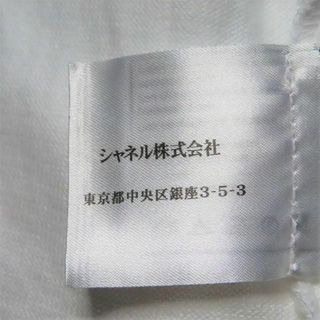 CHANEL - CHANELロゴ刺繍サマーニットTシャツ半袖トップス黒白