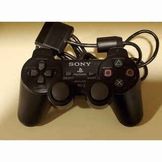 プレイステーション2(PlayStation2)のPS2コントローラー 純正品 ブラック(家庭用ゲーム機本体)
