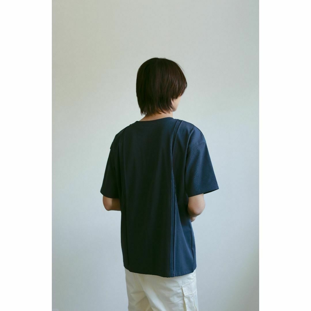 L 新品 再販なし philme over logo T-shirt ネイビー