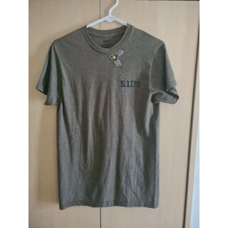 【日本未販売】5.11 TACTICAL Tシャツ カーキ色 S-M(Tシャツ/カットソー(半袖/袖なし))
