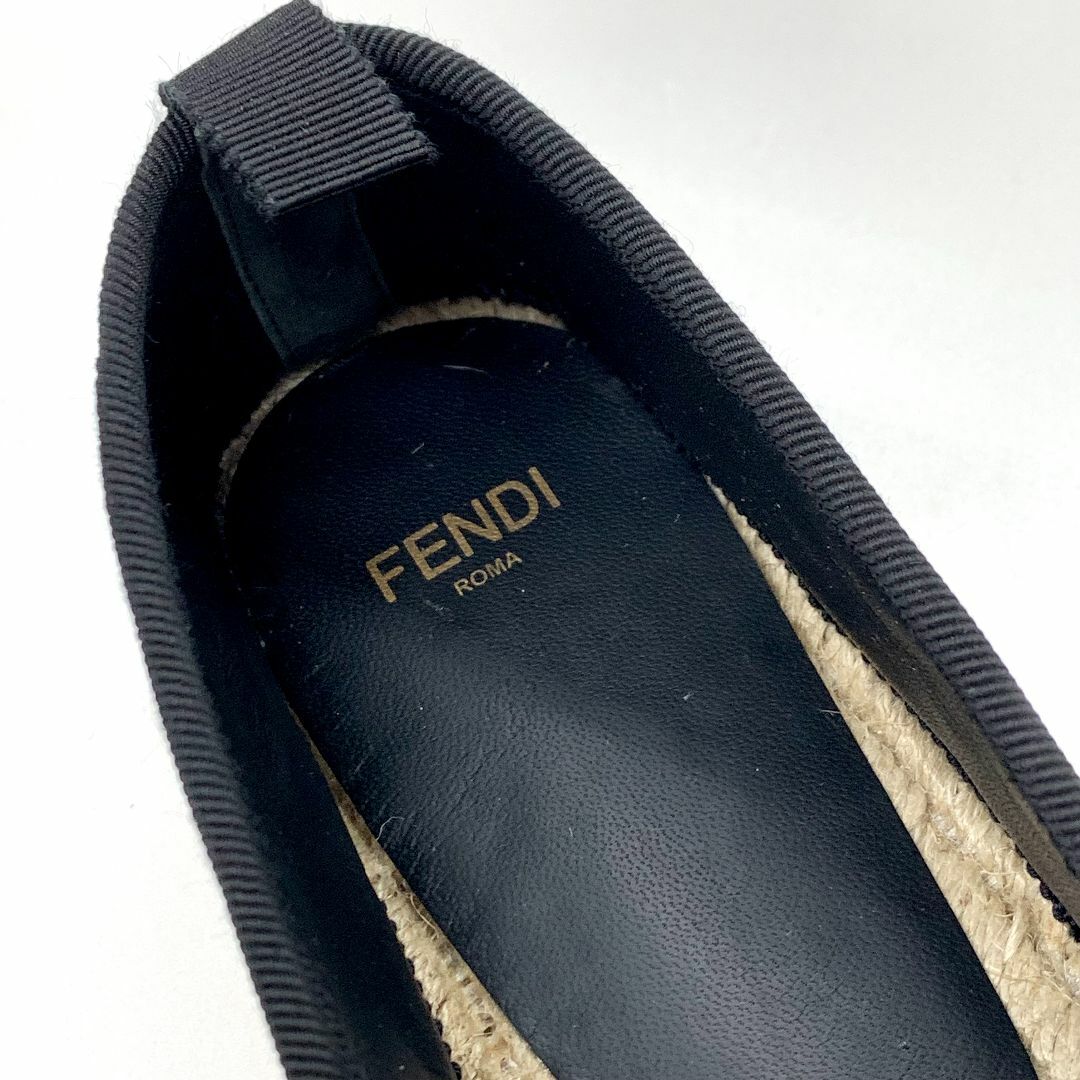 FENDI(フェンディ)の6575 未使用 フェンディ レザー エスパドリーユ ズッカ フラットシューズ  レディースの靴/シューズ(スリッポン/モカシン)の商品写真