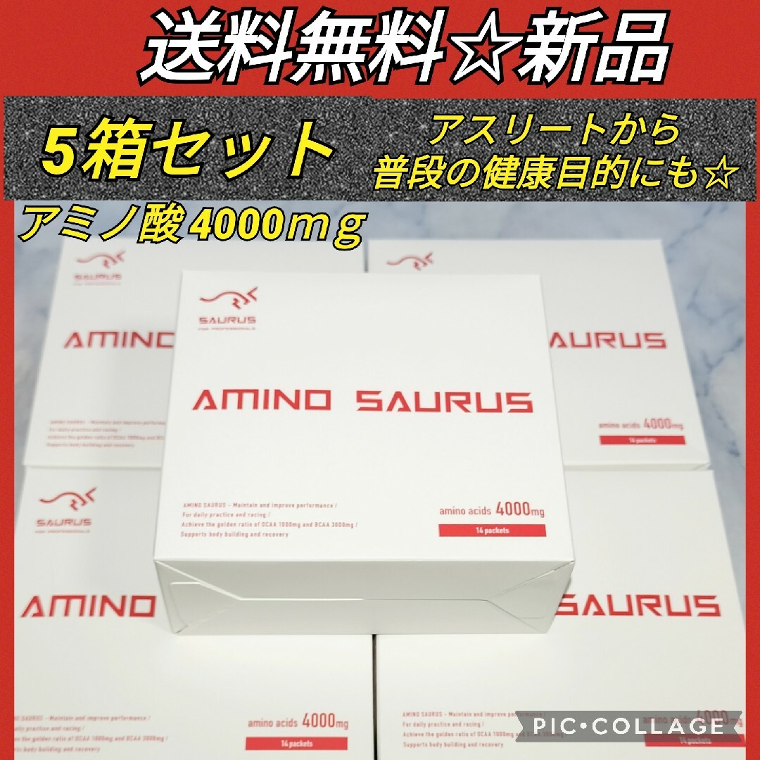 ☆送料無料☆5箱セット】アミノサウルス スポーツサプリメント-