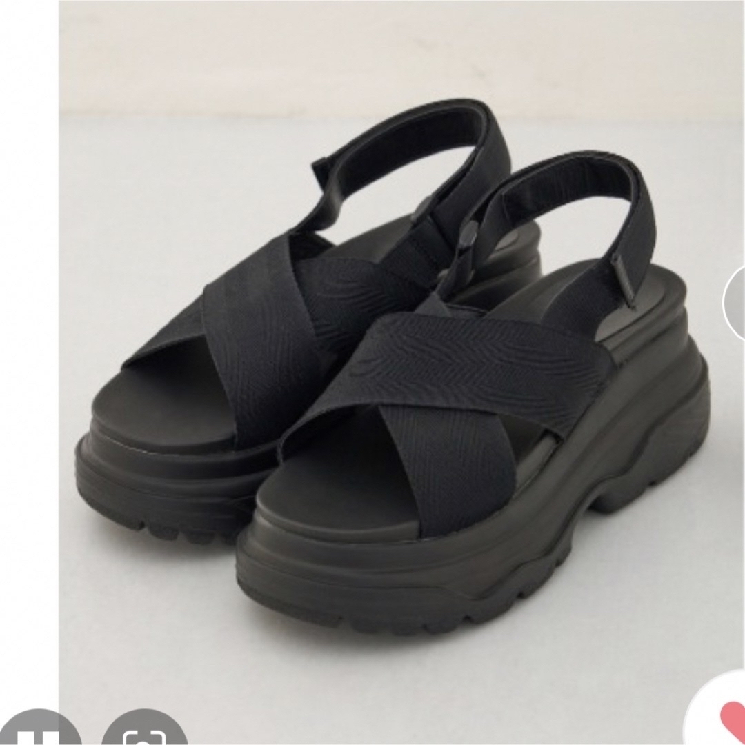 AZUL by moussy(アズールバイマウジー)のCROSS BELT SPORTS SANDALS/クロスベルトスポーツサンダル レディースの靴/シューズ(サンダル)の商品写真