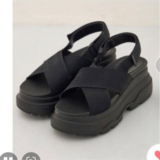 アズールバイマウジー(AZUL by moussy)のCROSS BELT SPORTS SANDALS/クロスベルトスポーツサンダル(サンダル)