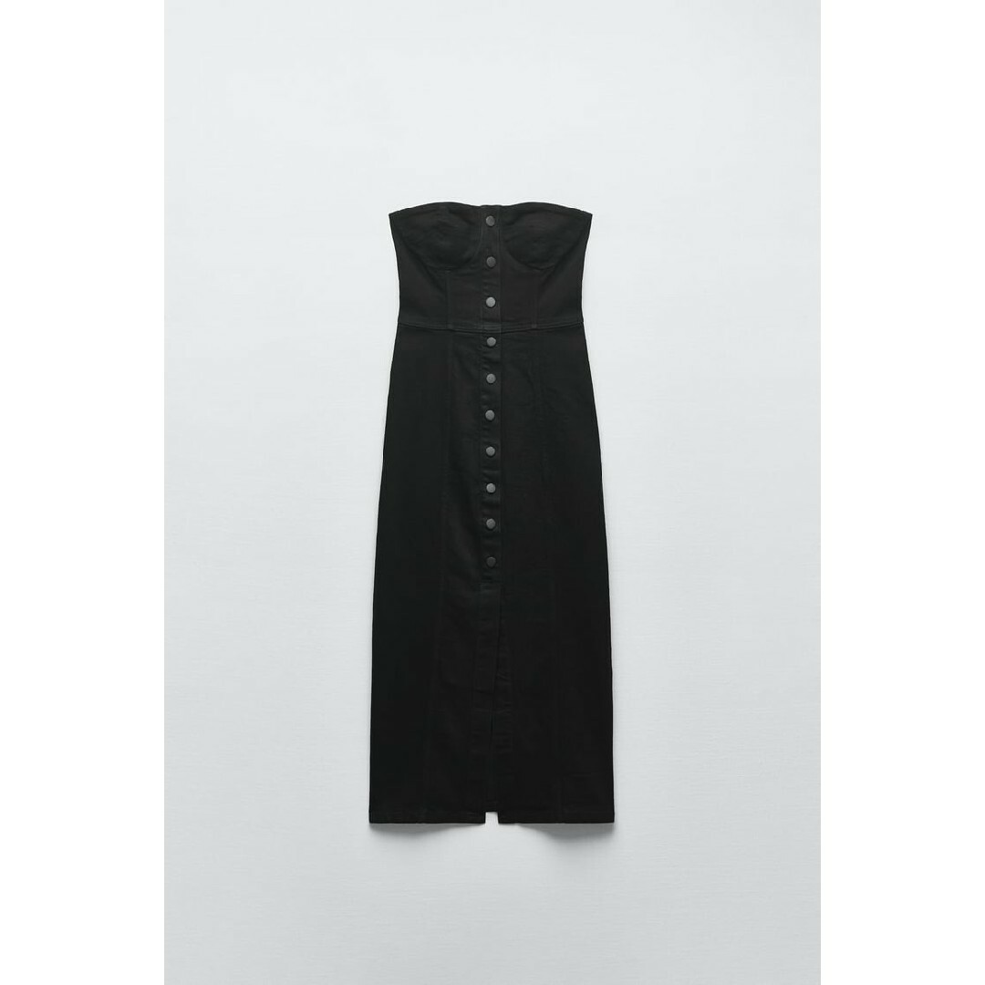 ZARA　ZW ビスチェ デニムワンピース　Sサイズ　ブラック