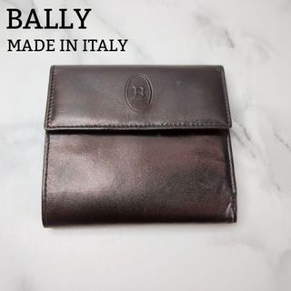 BALLY バリー Blessy ブレッシー レザーミニウォレット三つ折り財布 ブラウン