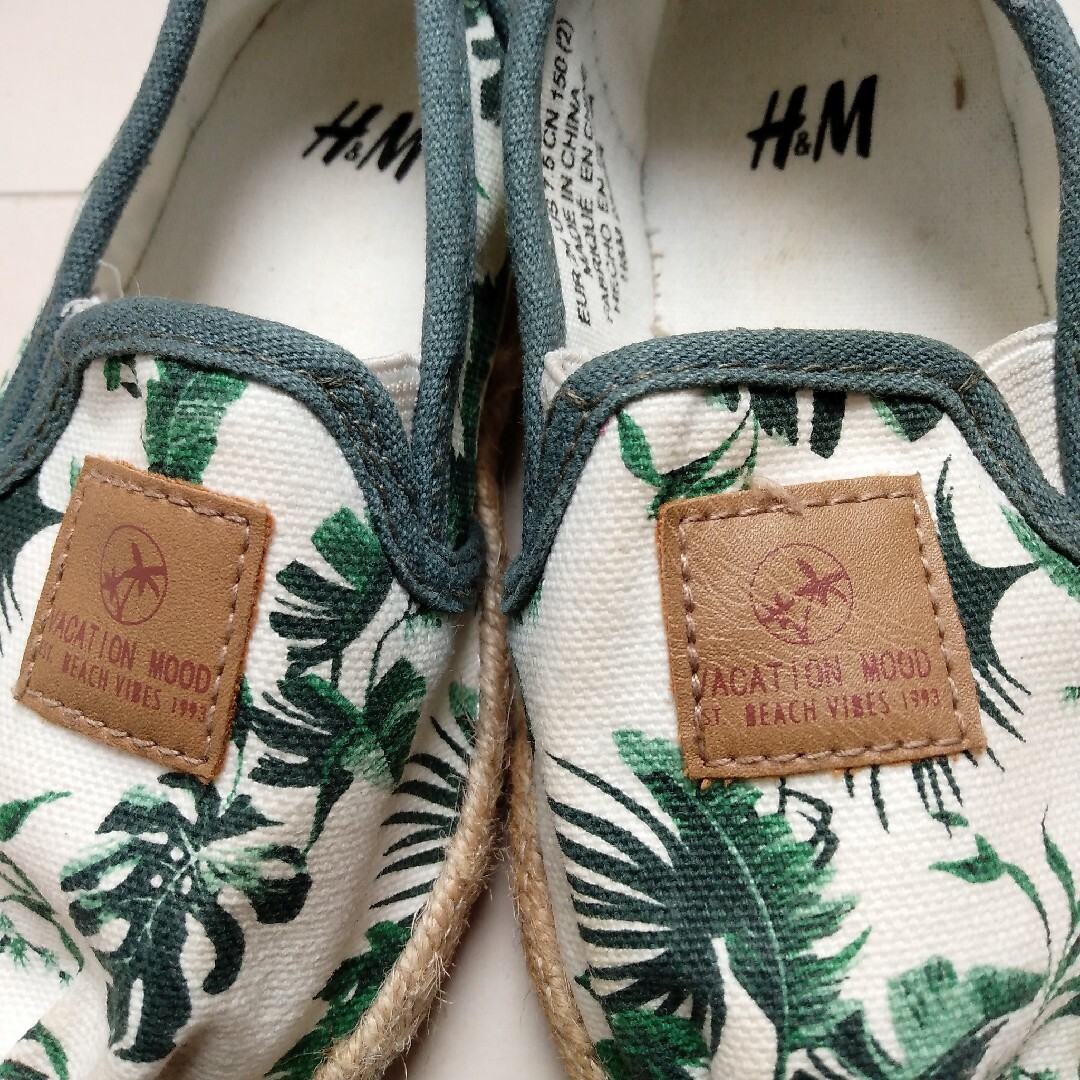 H&M(エイチアンドエム)のH&M　エスパドリーユ風シューズ キッズ/ベビー/マタニティのキッズ靴/シューズ(15cm~)(スリッポン)の商品写真