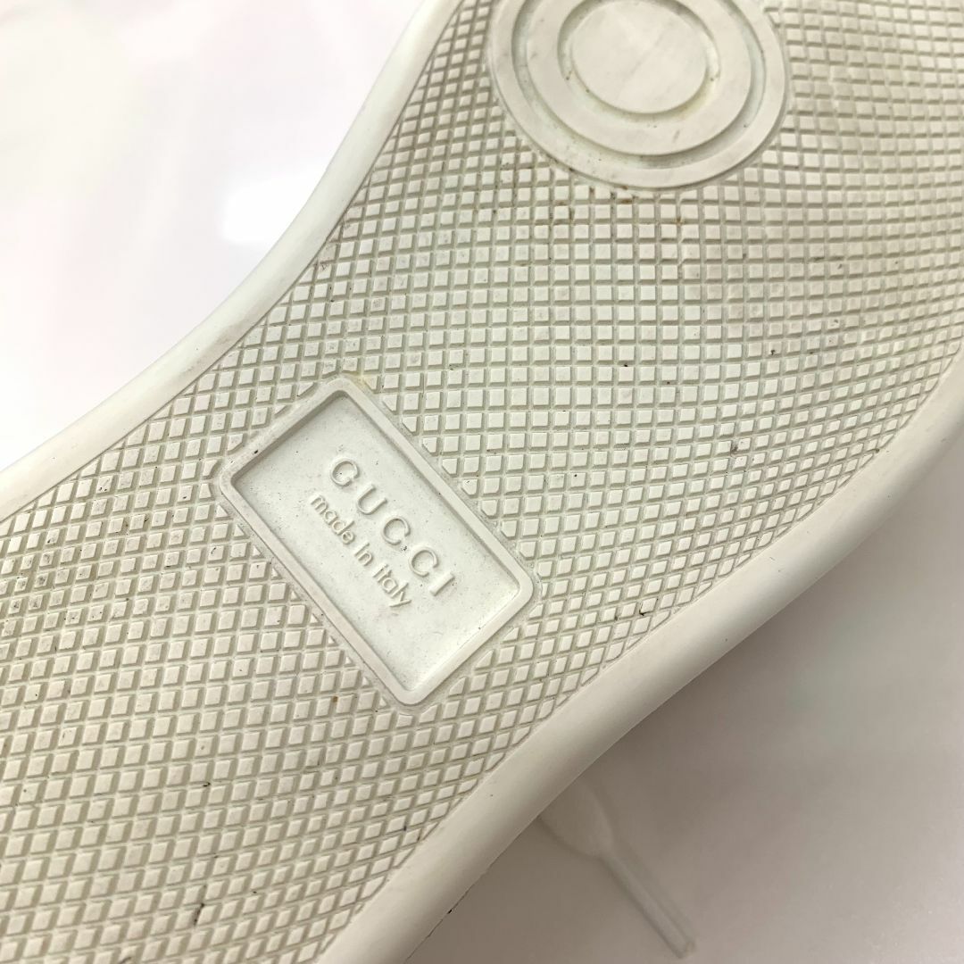 Gucci(グッチ)の6769 グッチ エース レザー ビー クリスタル ビジュー スニーカー レディースの靴/シューズ(スニーカー)の商品写真