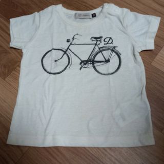 ディーフェセンス(D.fesense)のDADWAY D.fesense  自転車　ホワイト　白　ベビー　80cm(Ｔシャツ)