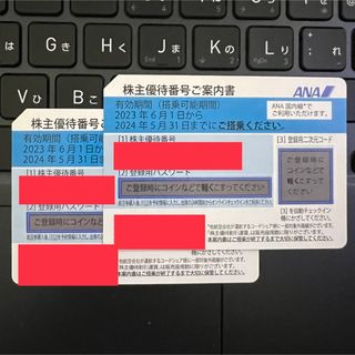 ANA 株主優待　２枚　最新　全日本空輸(航空券)