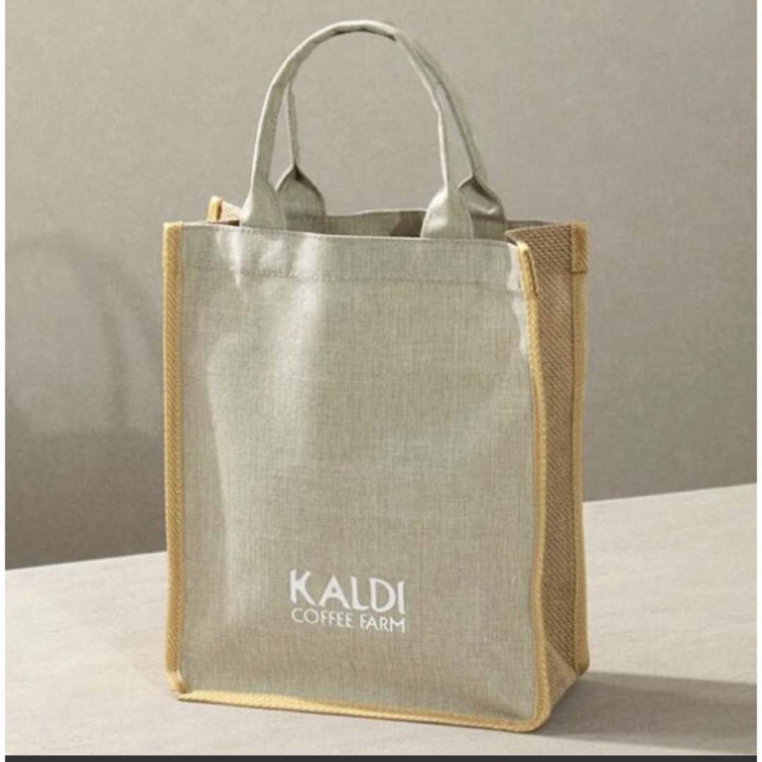 KALDI(カルディ)のカルディ　夏のコーヒーバッグ(グレー)と伝説のエコバッグ2点セット レディースのバッグ(トートバッグ)の商品写真