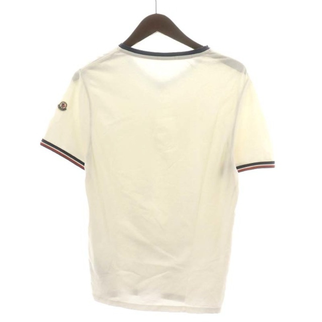 MONCLER(モンクレール)のMONCLER MAGLIA SCOLLO A V Tシャツ 半袖 S 白 メンズのトップス(Tシャツ/カットソー(半袖/袖なし))の商品写真